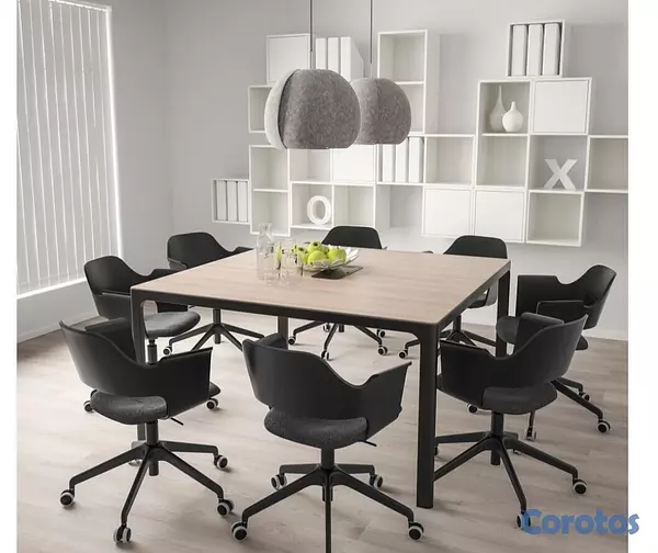 muebles y colchones - Mesa IKEA línea BEKANT para oficina o el hogar hasta 10 sillas, obtén 3 en una 4