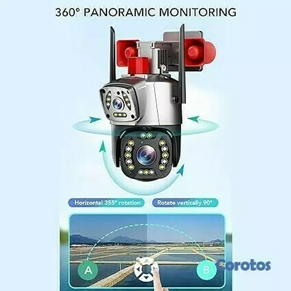 camaras y audio - CAMARA WIFI DE EXTERIOR TIPO DOMO 360 Ai SMART CAMERA 8021-16004 2