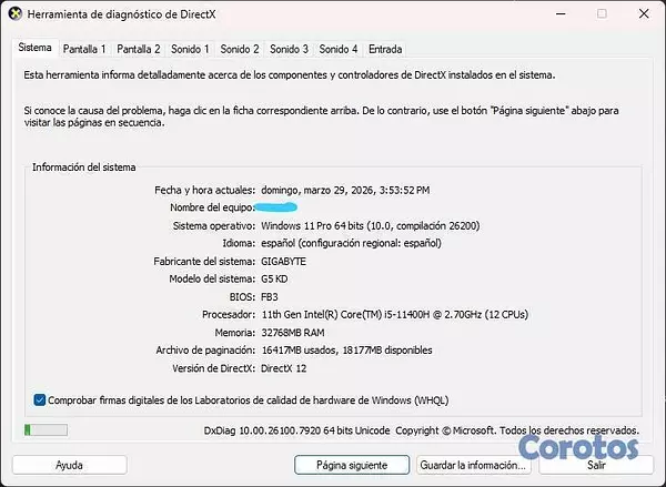 computadoras y laptops - Laptop Gamer (RTX 3060 / 32GB RAM / 1TB)  7