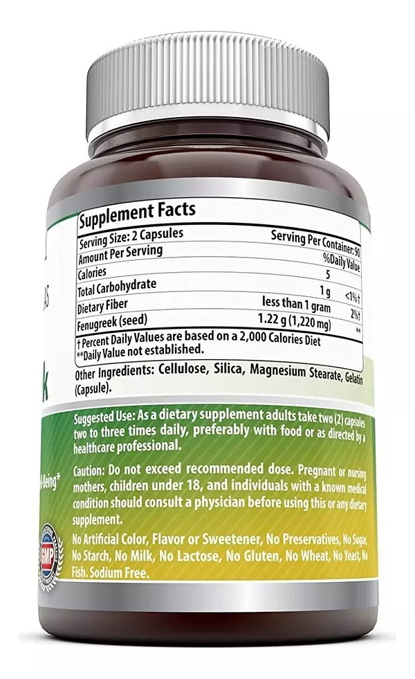 Salud y Equipamiento Médico - Fenogreco 610mg 180capsulas - Unidad 2