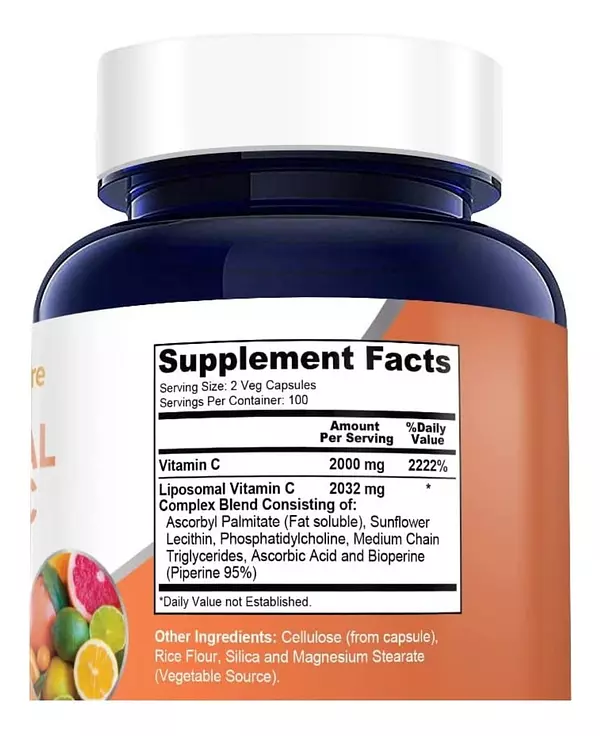 Salud y Equipamiento Médico - Vitamina C 2032 Mg Nusapure 2