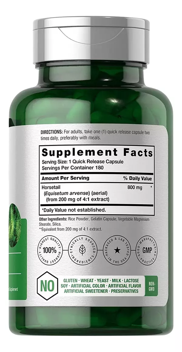 Salud y Equipamiento Médico - Cola Caballo 800 Mg  180 Caps 2