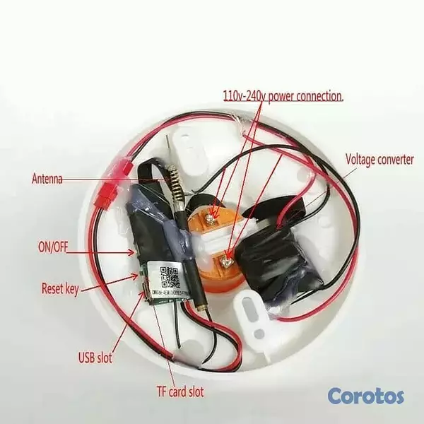 otros electronicos - Zocalo de bombillo con camara WiFi incluida 3