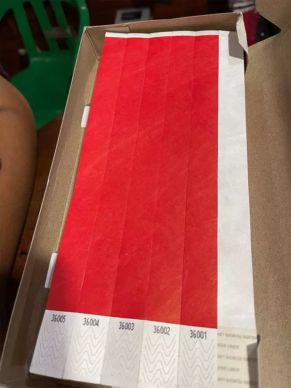 taquillas para eventos - Pulseras Tivek 3/4 por 10”.500 Taquilla Para eventos - AL POR MAYOR Y AL DETALLE 3