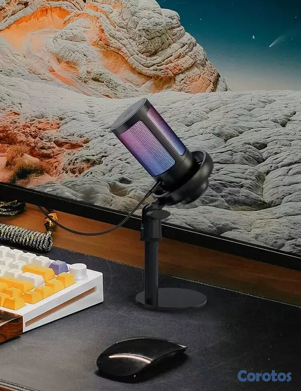camaras y audio - micrófono con base y RGB 2