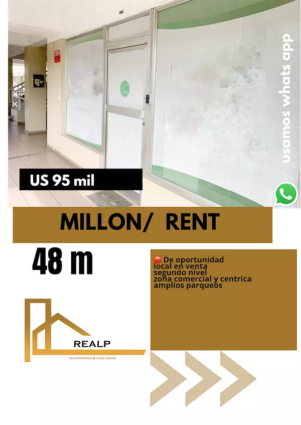 oficinas y locales comerciales - Local en venta millon 1