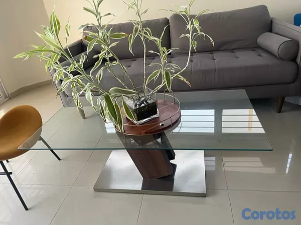muebles y colchones - Juego de muebles gris. Uno de 2 plazas, y uno de 3 plazas.  4
