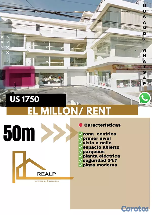 oficinas y locales comerciales - Alquiler local en Primer nivel 1