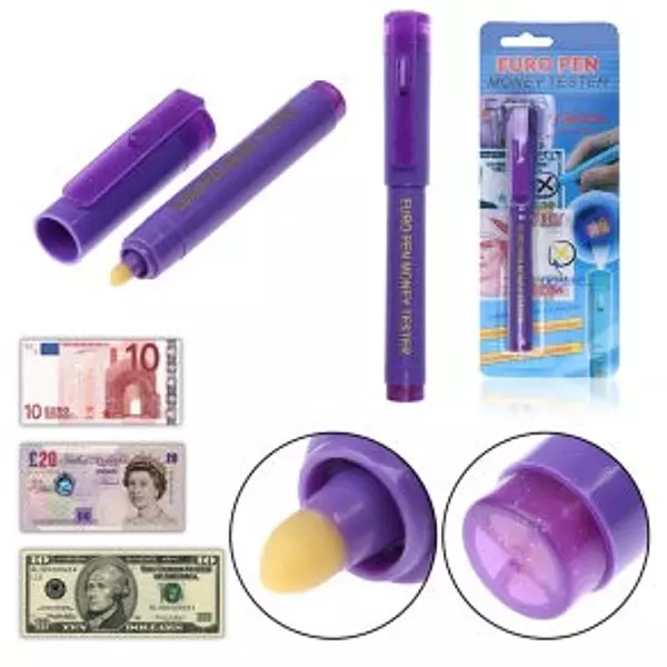 otros electronicos - Lapiz Lapicero Boligrafo Detector De Billetes Dinero Falsos Falso Europen 4