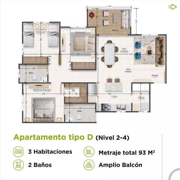 apartamentos - Apartamentos con Bono Vivienda, Avenida Ecológica  6