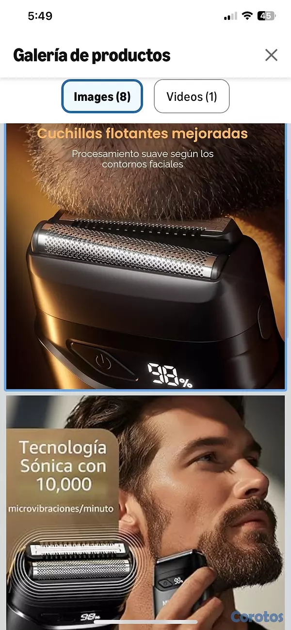 salud y belleza - Afeitadoras eléctricas de lámina para hombres: Mini maquinilla  4