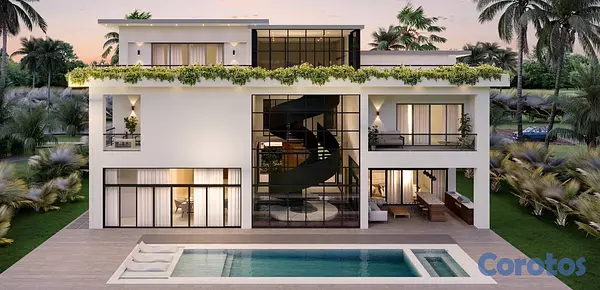 casas vacacionales y villas - Villa en Construcción en Venta – Cap Cana, Punta C 2