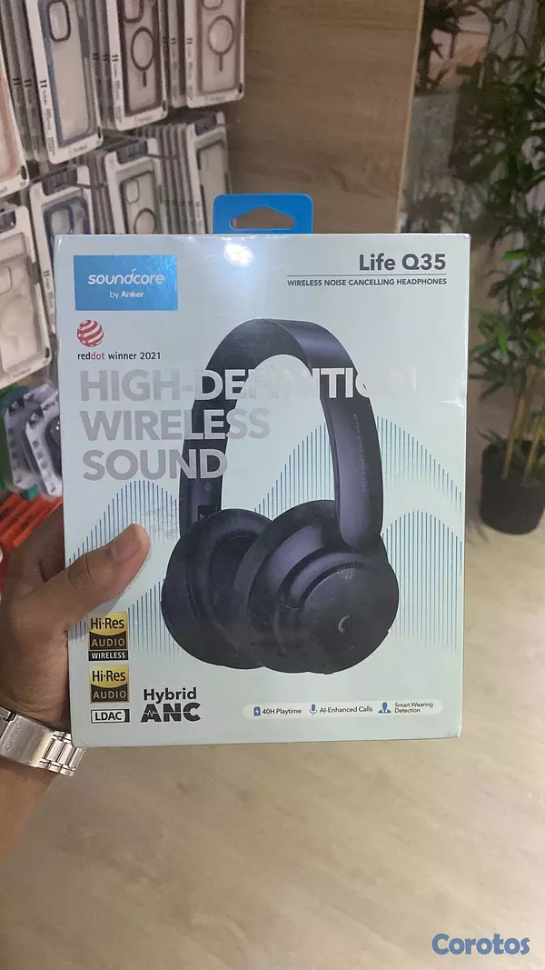 camaras y audio -  Soundcore Life Q35 inalámbricos con cancelación d