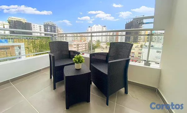 apartamentos - Apartamento amueblado 2 hab en Naco · 115 m² · US$ 2