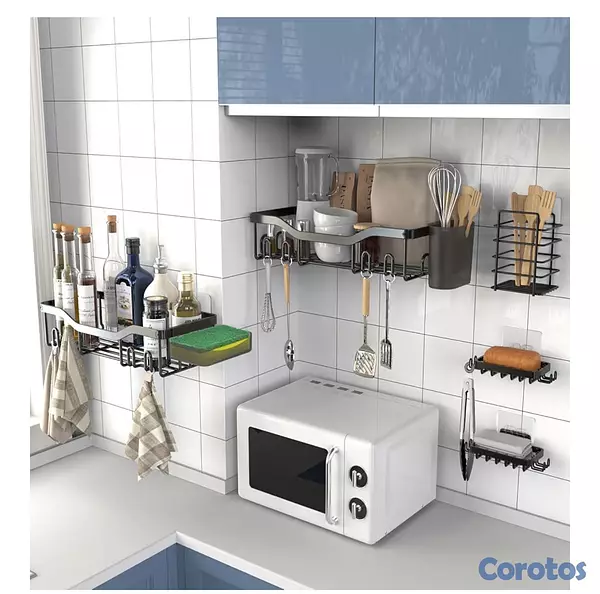 decoración y accesorios - Organizador para ducha en acero inoxidable 7 pieza 9
