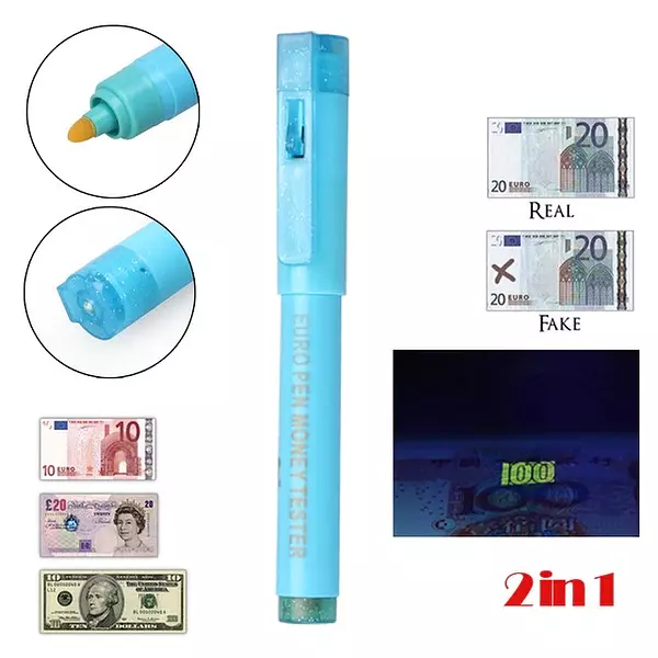 otros electronicos - Lapiz Lapicero Boligrafo Detector De Billetes Dinero Falsos Falso Europen 5
