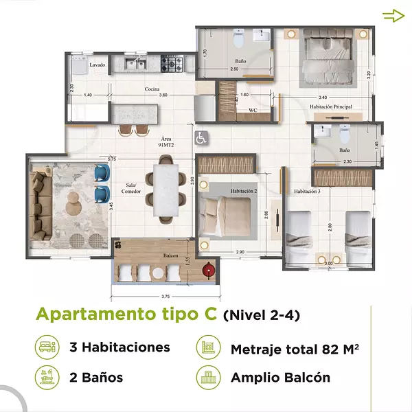 apartamentos - Apartamentos con Bono Vivienda, Avenida Ecológica  7