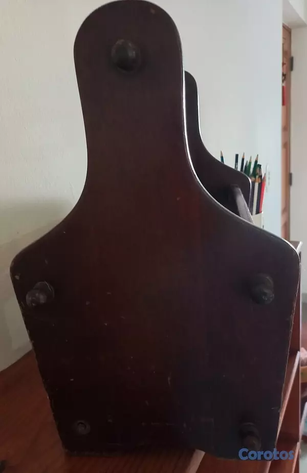 decoración y accesorios - Revistero Vintage en caoba 4