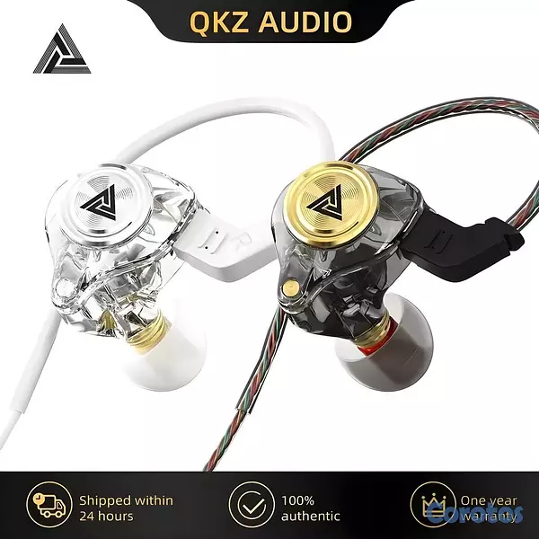camaras y audio - Audífonos QKZ AK3 HiFi Auriculares Monitor  Micróf 1