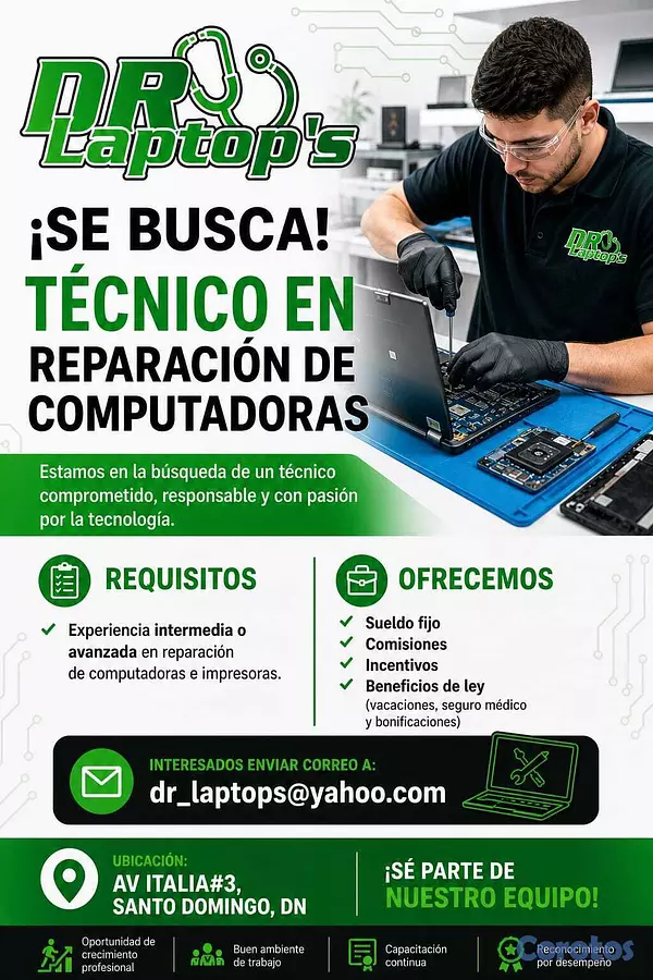 empleos disponibles - Servicio al cliente y ventas en tienda de computad 2