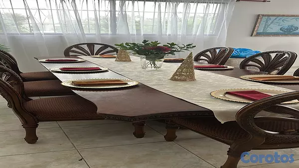 muebles y colchones - Juego de comedor de 8 sillas  6