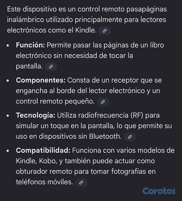 otros electronicos - CONTROL REMOTO PAGE TÚRNER ORESOC 8