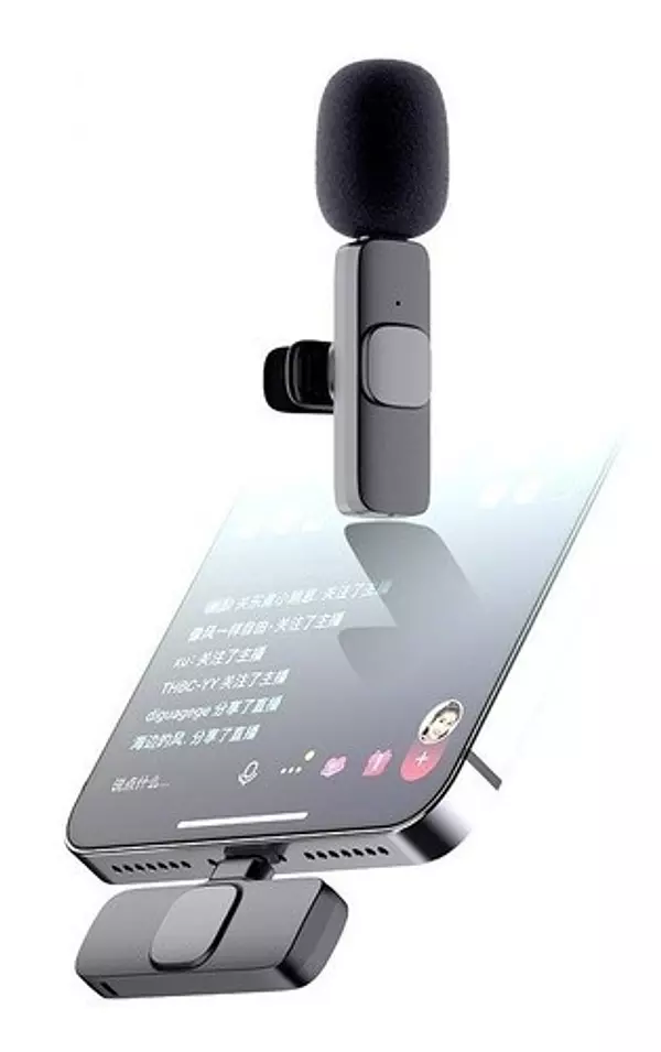otros electronicos - Micrófono lavalier 2,4G inalámbrico compatible con iPhone. de Solapa. 3