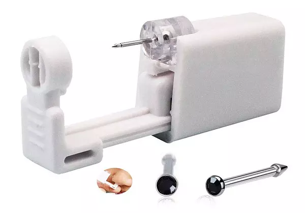 salud y belleza - Pistola para aretes y piercing de nariz, Desechable, esteril. Pircing zarcillos 2
