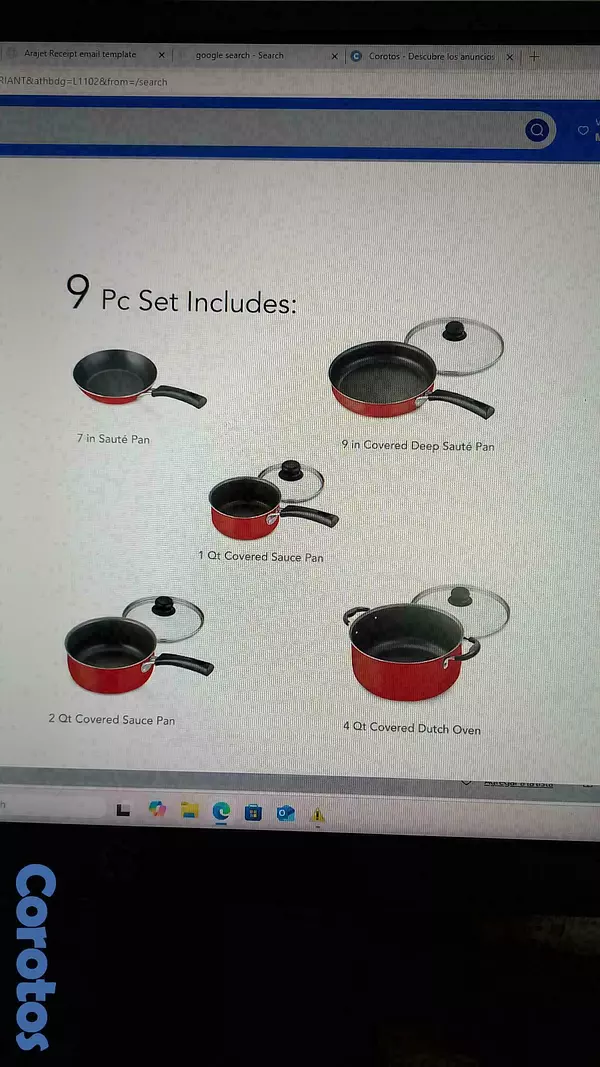 cocina - SET DE OLLAS ROJAS TRAMONTINA  4