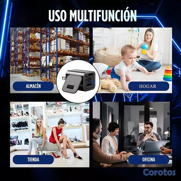camaras y audio - Cámara WiFi Oculta Cargador USB Pared HD Vigilanci 5