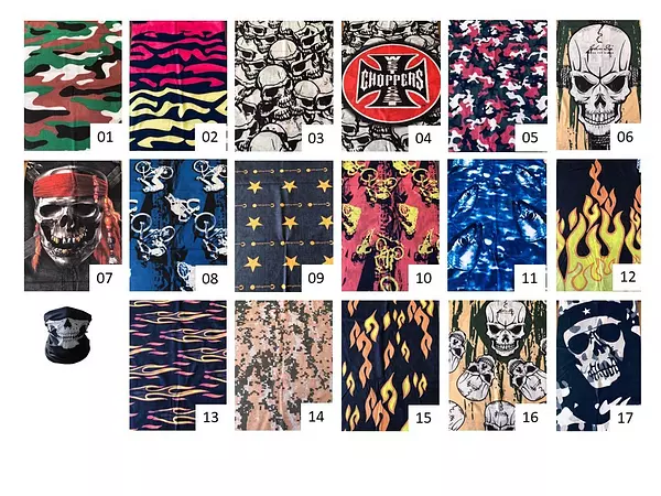Artículos Deportivos - Pañuelo Bandana Tubo Calavera. Tour Ciclismo Moto Deporte Buggies bufanda 6