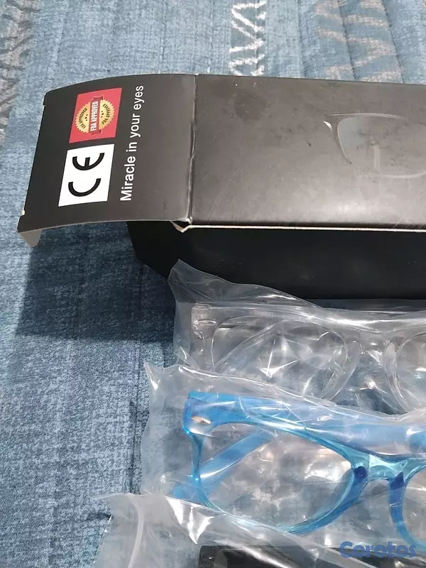 accesorios - Lentes para niños set de 3 azul negro y transparente nuevos para niños 5