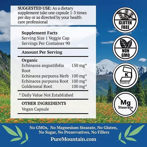 Salud y Equipamiento Médico - Equinacea 90 Cap Pure Mountain 2