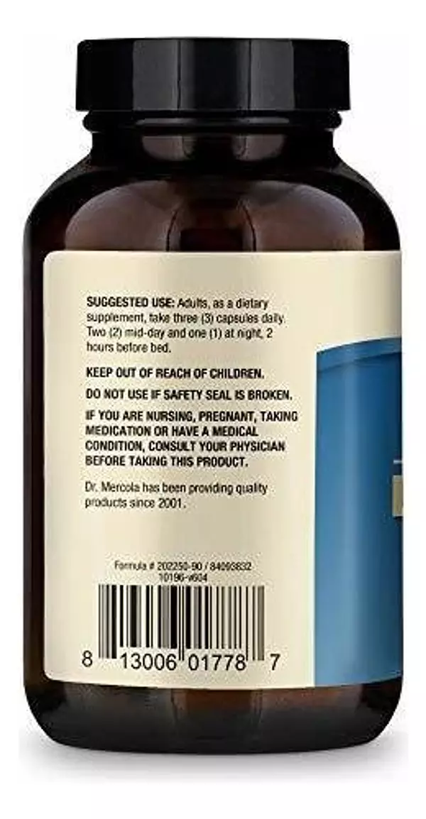 Salud y Equipamiento Médico - Dr. Mercola L-treonato De Magnesio 30 Porciones 90 Capsulas 2