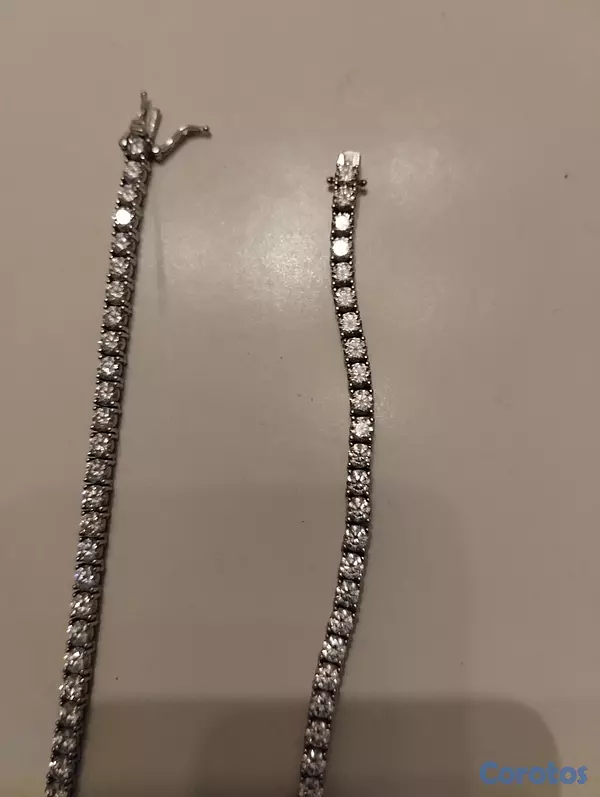 joyas, relojes y accesorios - Cadena tejido tennis 22' 4MM diamantes moissinate  2