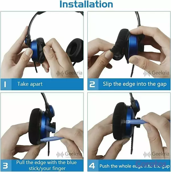 camaras y audio - Almohadillas Geekria para Sennheiser HD25 series 4
