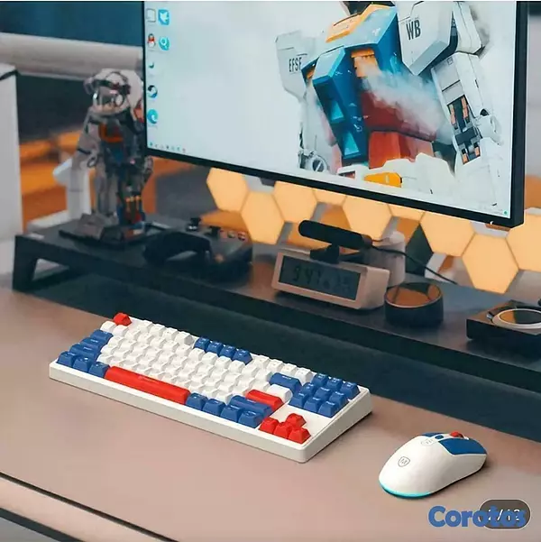 computadoras y laptops - Teclado y ratón membrana ROG de 2 piezas, cableado, iluminación de arcoíris 2