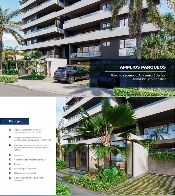 apartamentos - Apartamentos en Preciosa Torre de 15 Niveles  4