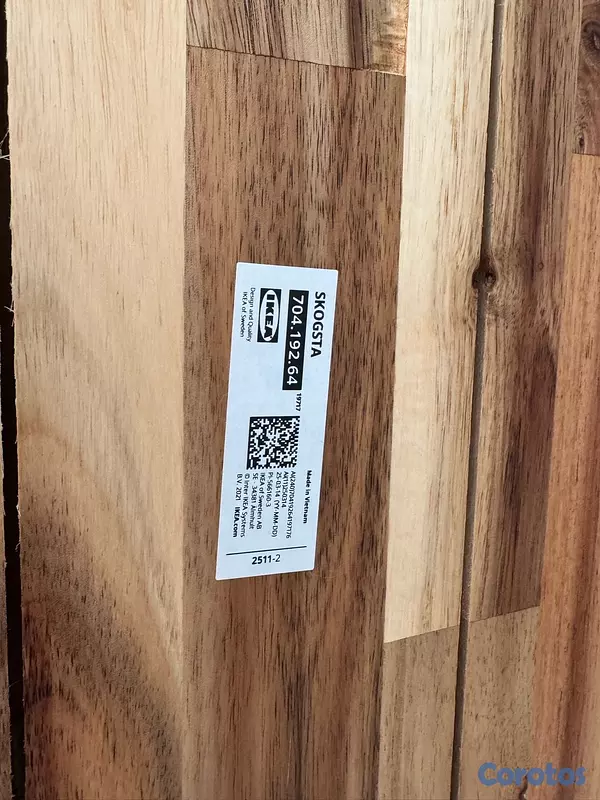 muebles y colchones - MESA SKOGSTA COMO NUEVA 7