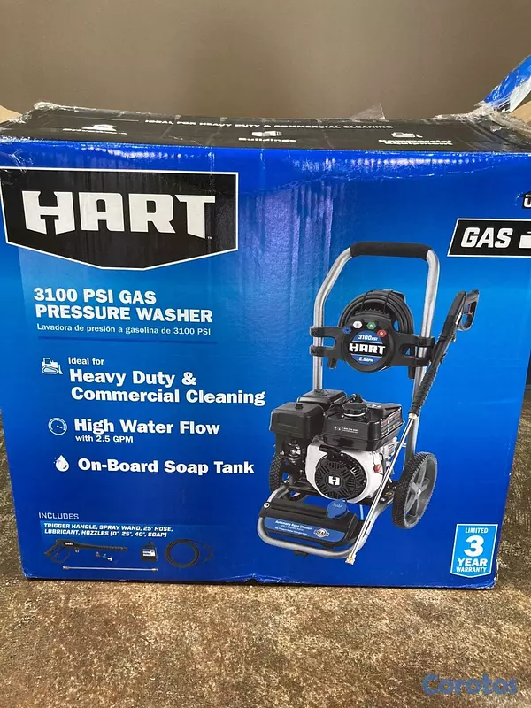 herramientas, jardines y exterior - Hidrolavadora a gasolina HART 3100 PSI con motor d 1