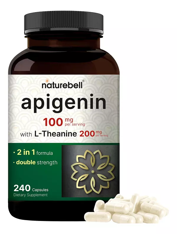Salud y Equipamiento Médico - Apigenina 100 Mg Con L-teanina, 240 Capsulas 2