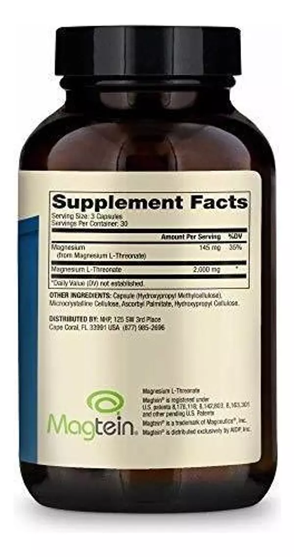 Salud y Equipamiento Médico - Dr. Mercola L-treonato De Magnesio 30 Porciones 90 Capsulas 3