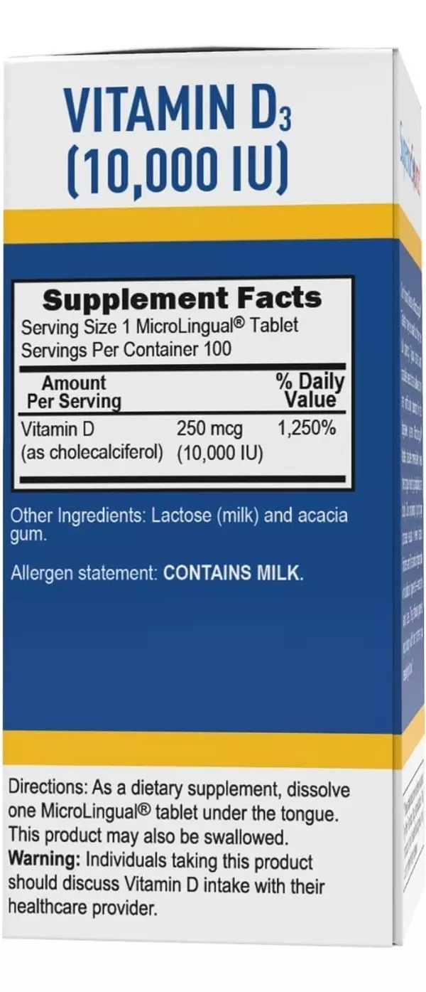 Salud y Equipamiento Médico - Vitamina D3 250mcg Superior Sou 2