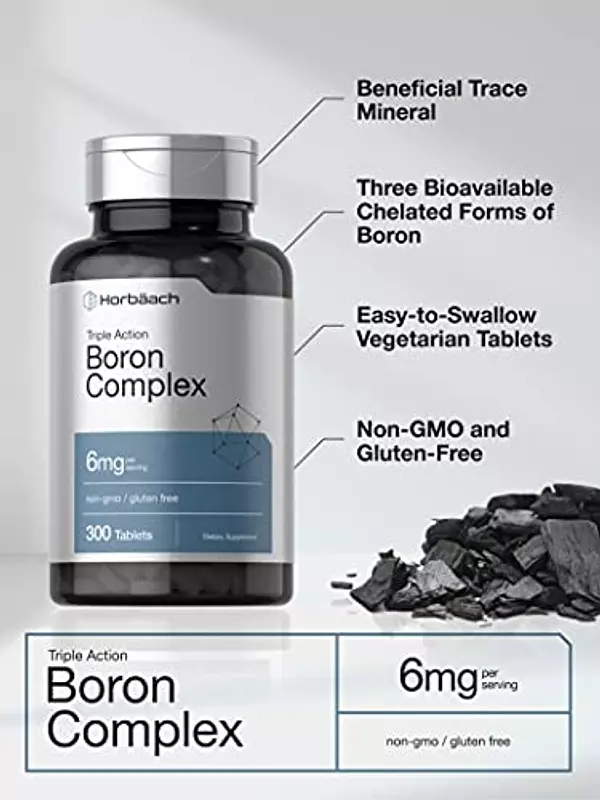 Salud y Equipamiento Médico - Complejo Triple Boro 6 Mg 300tab Horbaach 3