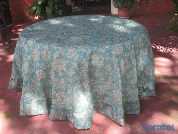 decoración y accesorios - MANTELES, Y TOPES PARA MESAS DE 60" DE DIÁMETRO Y BAMBALINAS DE 96" MESAS BUFFET 8