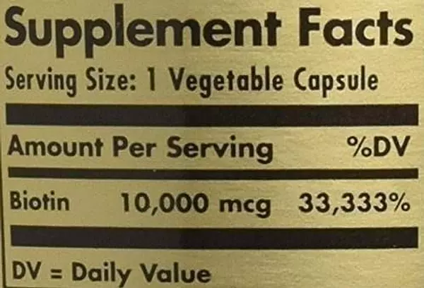 Salud y Equipamiento Médico - Biotin 10,000 Mcg Solgar - 60 Vegetable Capsules 6