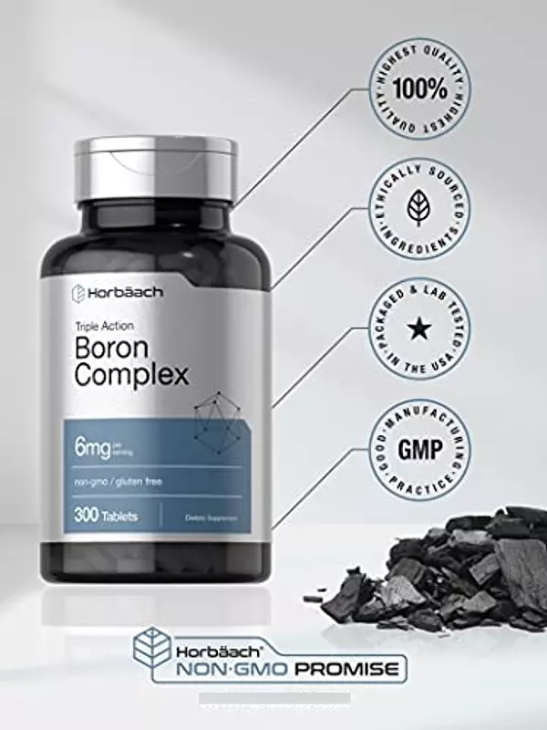 Salud y Equipamiento Médico - Complejo Triple Boro 6 Mg 300tab Horbaach 5