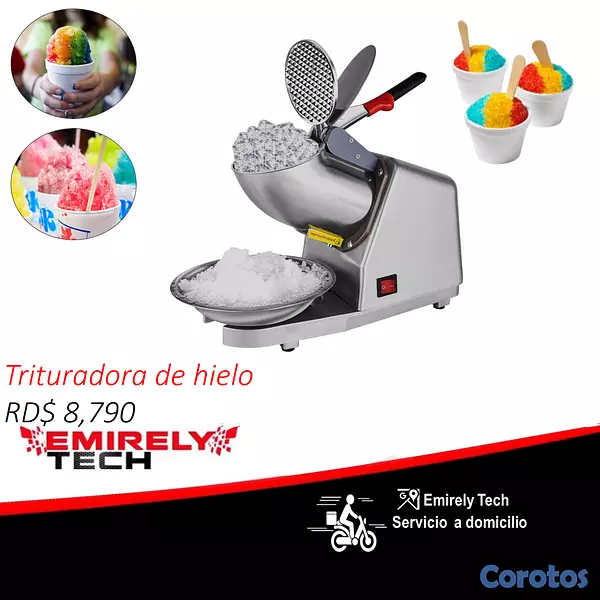equipos profesionales - Trituradora moledora de hielo helados raspados 1