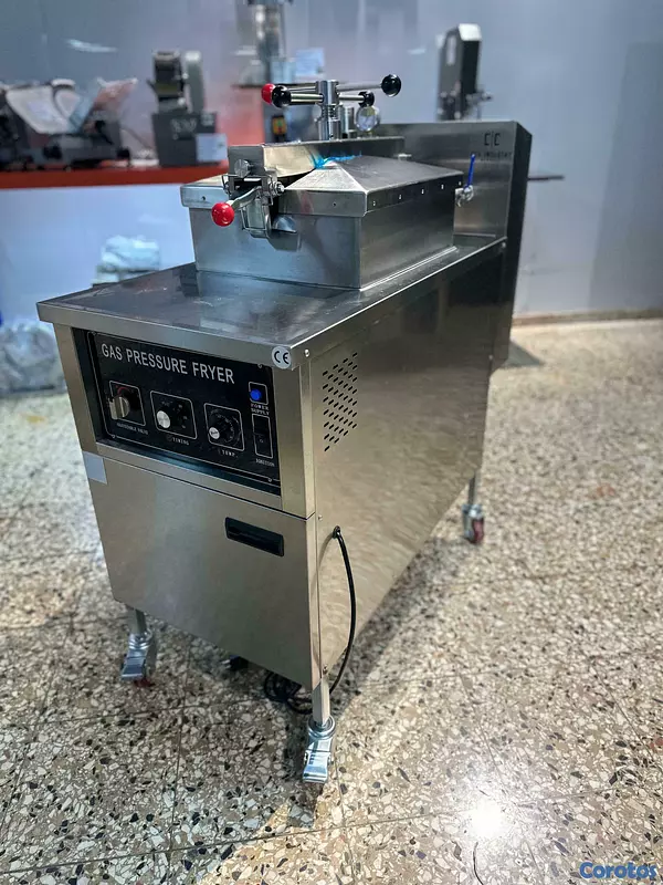 equipos profesionales - Freidora a presion industrial de gas pollo papas 2