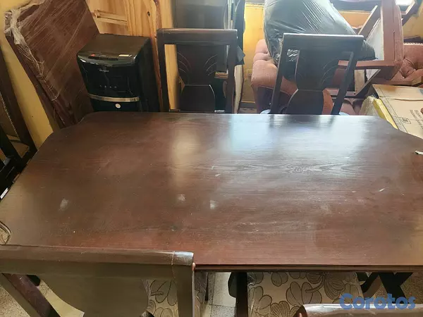 muebles y colchones - comedor 6 sillas pina tratado 2